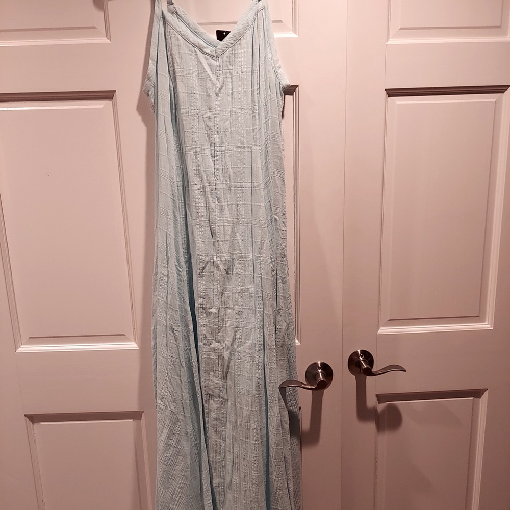 Torrid pale blue maxi length tank dress